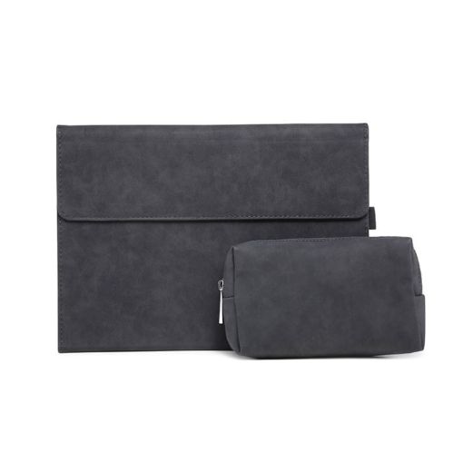 Microsoft Surface Pro 9 Tablet Case Holder - Black Sheepskin + Power Bag - 1