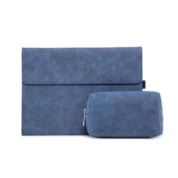 Microsoft Surface Pro 8 Tablet Case Holder - Blue Sheepskin + Power Bag - 1