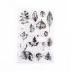 Vintage Botanical Arrangement Silicone Stamp Set - 5 PCS (Falling Leaves) - 1
