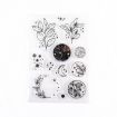 Vintage Botanical Arrangement Silicone Stamps - 5 PCS Clear Plant Set - 1