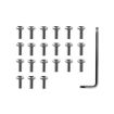 21pcs Xiaomi Mijia M365 Pro Battery Compartment Screws White - 2