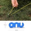 10pcs Black Aluminum Alloy S-shaped Umbrella Rope Buckle for Outdoors - 3