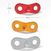 10pcs Orange Aluminum Tent Rope Buckle for Camping Canopy Adjustment - 2