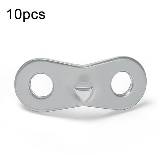 10pcs Silver Aluminum Tent Rope Buckle for Camping Canopy Adjustment - 1