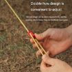 10pcs Silver Aluminum Tent Rope Buckle for Camping Canopy Adjustment - 4