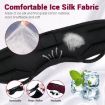 Bluetooth 5.2 Sleep Eye Mask with Music Headphones - Black - 4