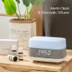Bluetooth Clock Aromatherapy Humidifier 300ml, Seven-color Light, EU Plug - 6