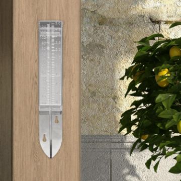 Transparent Plastic Outdoor Rain Gauge Measuring Tool (25x4.5x2.7cm) - 1