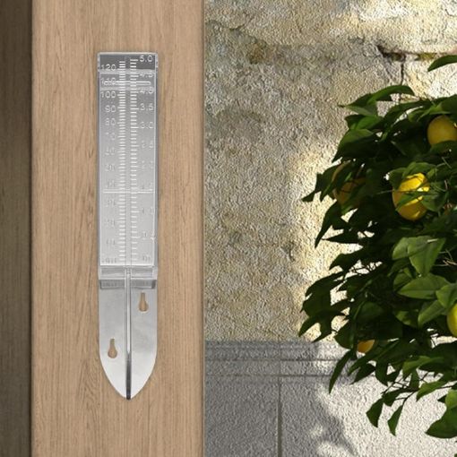 Transparent Plastic Outdoor Rain Gauge Measuring Tool (25x4.5x2.7cm) - 1