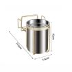 Wall-mounted Stainless Steel Ashtray with Smoke Buckle, No Punching Needed - 2