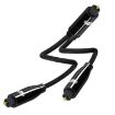 EMK 1 to 2 Audio Optical Digital Cable - 1.5m + 1m Length - 1