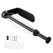 Black Stainless Steel Roll Paper Holder with Damping Effect - Towel Bar - 2