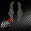 Chevrolet Corvette C8 Rear Door Inner Frame Sticker Set - Black (2pcs) - 4