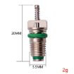 R134A Auto AC Valve Core Fast Exhaust Valve (Green) - 2