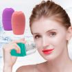 2pcs L-03-01 Face Ice Roller Massage Tray - Vitality Orange Silicone - 5