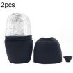 2pcs L-03-01 Face Ice Roller Massage Tray - Mysterious Black - 1