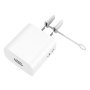 Apple 5W AC01 Charger Silicone Protective Cover - White - 1