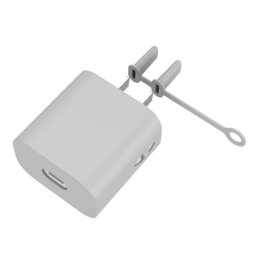 Apple 5W AC01 Charger Silicone Protective Cover - Grey - 1