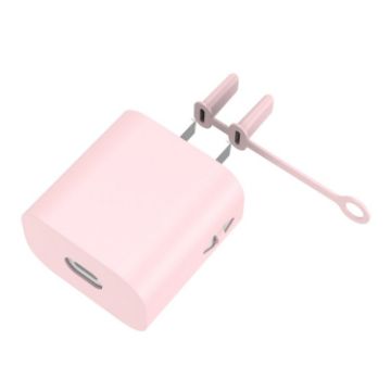 Apple 5W AC01 Charger Silicone Protective Cover - Pink - 1