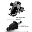 Mirror Black Car Air Outlet Hook Mobile Phone Holder for Navigation - 2