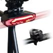SF31 Bicycle Smart Brake Taillight USB LED Alerter for Night Riding (Black) - 2