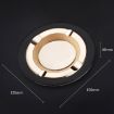 HONEST Cigar Ashtray Metal Cowhide Leather, White+Black Skin - 3