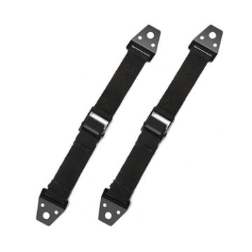 TV & Furniture Anti Tip Straps - Baby Safety Lock, 2pcs, 2.5x80cm, Black - 1