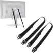 TV & Furniture Anti Tip Straps - Baby Safety Lock, 2pcs, 2.5x80cm, Black - 2