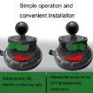 Black Car Windshield Dashboard Phone Holder with Ball Head Suction Cup - 6