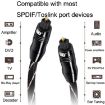 EMK QH/A6.0 3m Digital Optical Fiber Audio Cable - Black - 6