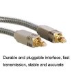 EMK YL/B 8m Transparent Gray Optical Fiber Audio Cable Square to Square - 4