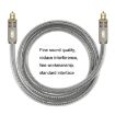 EMK YL/B 10m Transparent Gray Optical Fiber Audio Cable Square to Square - 5