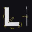 High Precision 90 Carbon Steel Knife Angle Ruler 100x70cm - 4