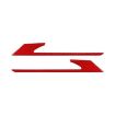 BMW 8 Series G14 2019-2024 Rear Fog Light Eyebrow Sticker Red 2pcs - 1