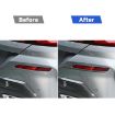 BMW 8 Series G14 2019-2024 Rear Fog Light Eyebrow Sticker Red 2pcs - 6