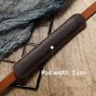 Cowhide Leather Camera Strap - Deep Coffee, Outdoor Photography Neck Strap - 5