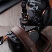 Cowhide Leather Camera Strap - Deep Coffee, Outdoor Photography Neck Strap - 6