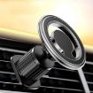 D19 Car Magnetic Phone Holder Rotatable Metal Bracket, Air Outlet Silver - 1