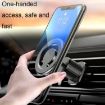 D19 Car Magnetic Phone Holder Rotatable Metal Bracket, Seat Black - 5