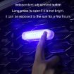 Solar-Powered Blue Strobe Warning Light for Motorcycles & Electric Cars - 4