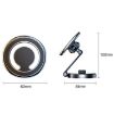 D27 Silver Car Magnetic Telescopic Folding Phone Holder for Navigation - 3