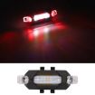 Motorcycle Bicycle Charging Strobe Warning Tail Light - Red White Light - 1
