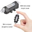 Motorcycle Bicycle Charging Strobe Warning Tail Light - Red White Light - 3