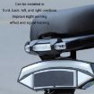 Motorcycle Bicycle Charging Strobe Warning Tail Light - Red White Light - 5