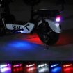 Motorcycle Bicycle Charging Strobe Warning Tail Light - Red White Light - 6