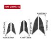 Chevrolet Corvette C8 Engine Side Air Vent Stickers Set - 6pcs Black - 3