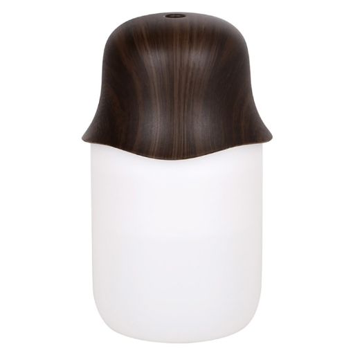 Dark Wood Grain USB Desktop Humidifier & Aromatherapy Night Light - 1