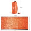 Emergency Warming Tent - Portable Aluminum Film, Triangular, Orange - 3