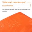 Emergency Warming Tent - Portable Aluminum Film, Triangular, Orange - 4