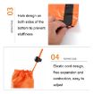 Emergency Warming Tent - Portable Aluminum Film, Triangular, Orange - 6